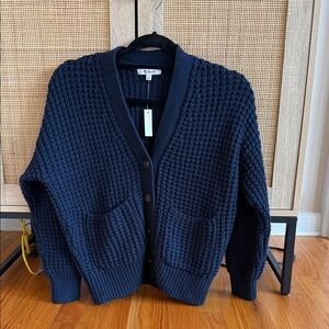 Madewell Navy Blue Cardigan Sweater